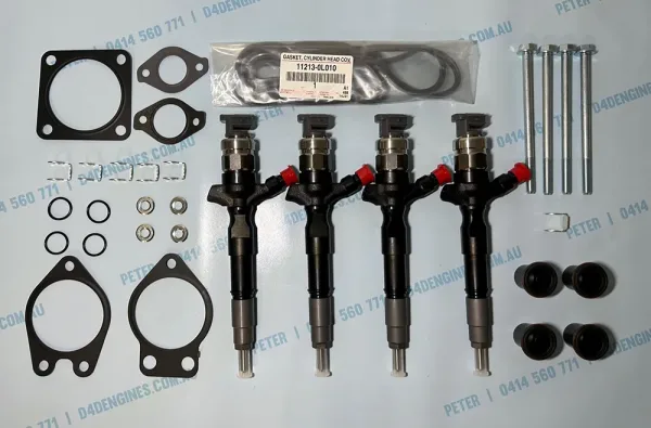 Injector kit to suit Toyota HILUX and PRADO 2006/2015 including fitting kit